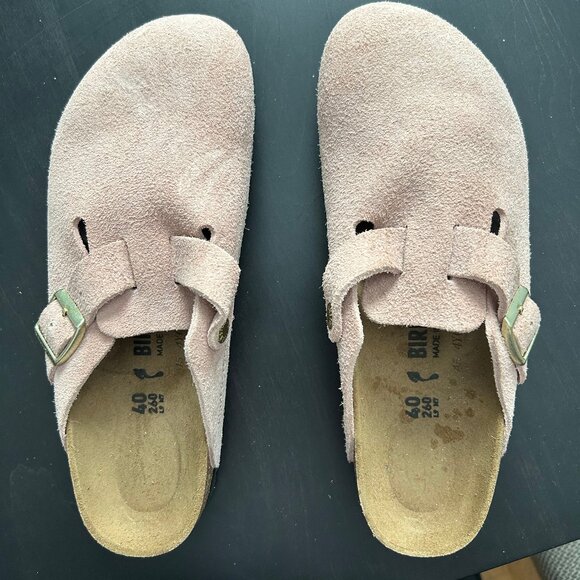 New Birkenstock Boston's in petal pink, Size 9 (40), soft footbed - Picture 1 of 5